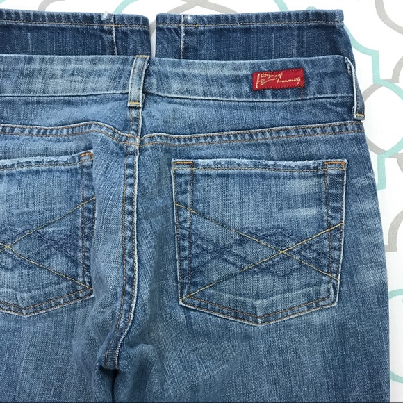 7 For All Mankind Denim - 💙👖COH! STRAIGHT! VGUC👖💙27 3/4 31” MEDIUM LIGHT